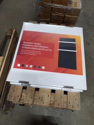 2x Infrarood paneel spiegel 60 x 60 cm, Ecosun, Type GS, Spiegel, 2025